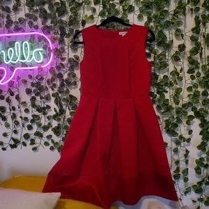 A-line red dress